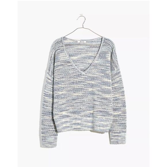 Madewell Southbrook Open-Stitch Pullover Sweater in Space-Dye Size XS - Picture 1 of 10